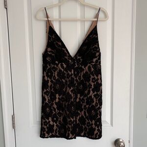 Black Lace Slip Dress
